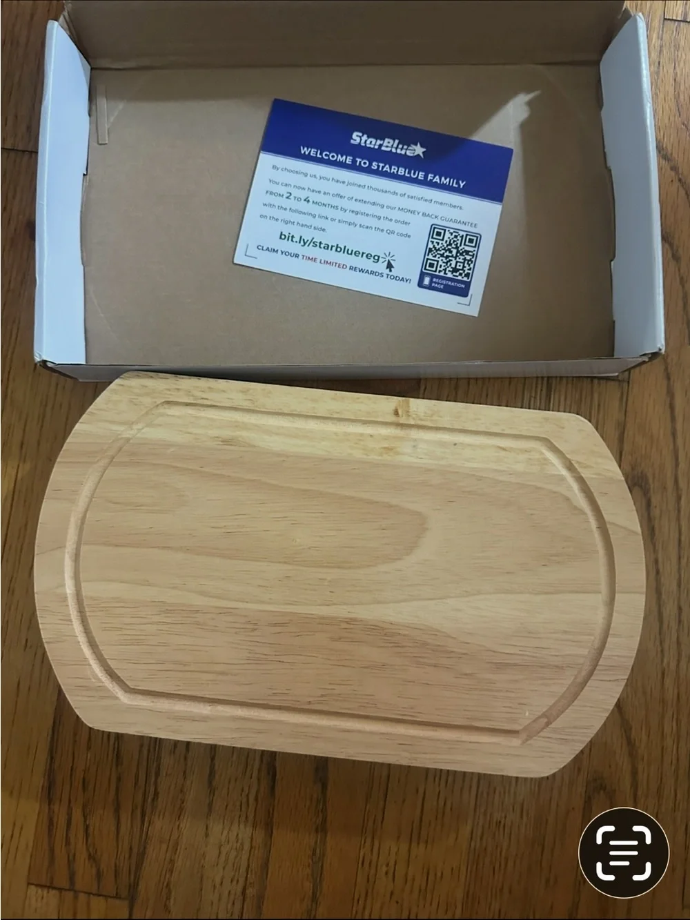 Wood Cheese Board with Four Matching Knives